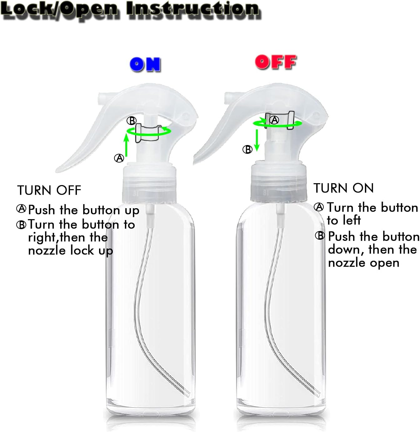 Fine Mist Empty Spray Bottle 100Ml/3.5Oz Clear Plastic Refillable Small Perfect for Beauty Perfumes Essential Oils Water & More (4 Pack)