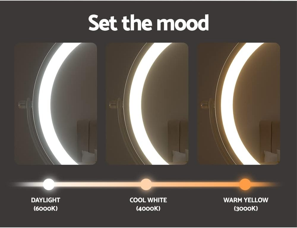 Embellir Extendable Makeup Mirror, Vanity Mirrors Beauty Cosmetic Dressing Bathroom Decor, LED Strip with 10X Magnification Wall-Mounted Lights Dimable image number 2