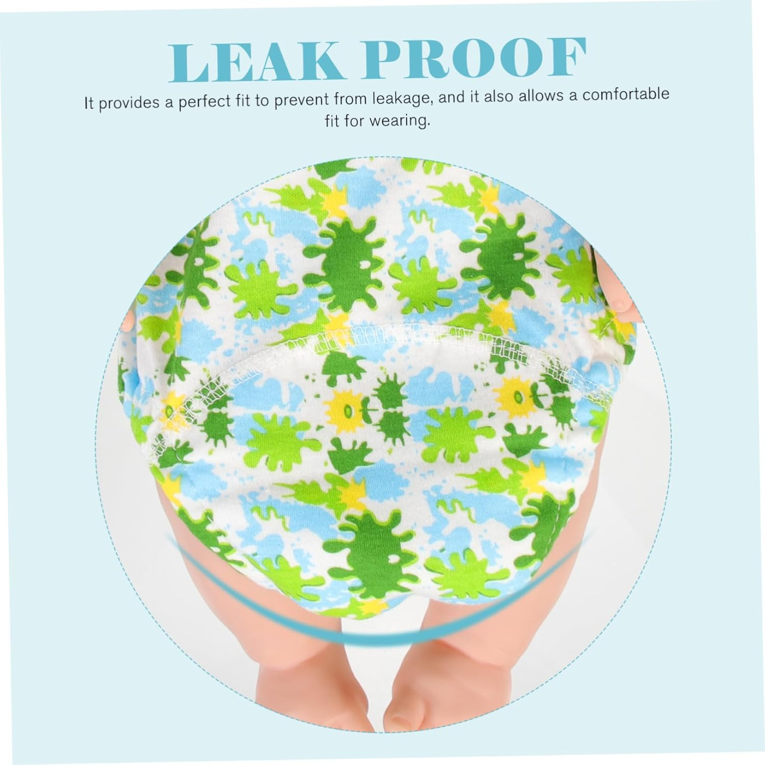 SHERCHPRY 3Pcs Reusable Swim Diaper Breathable Washable Swim Pants for Boys Comfortable Training Underwear image number 3