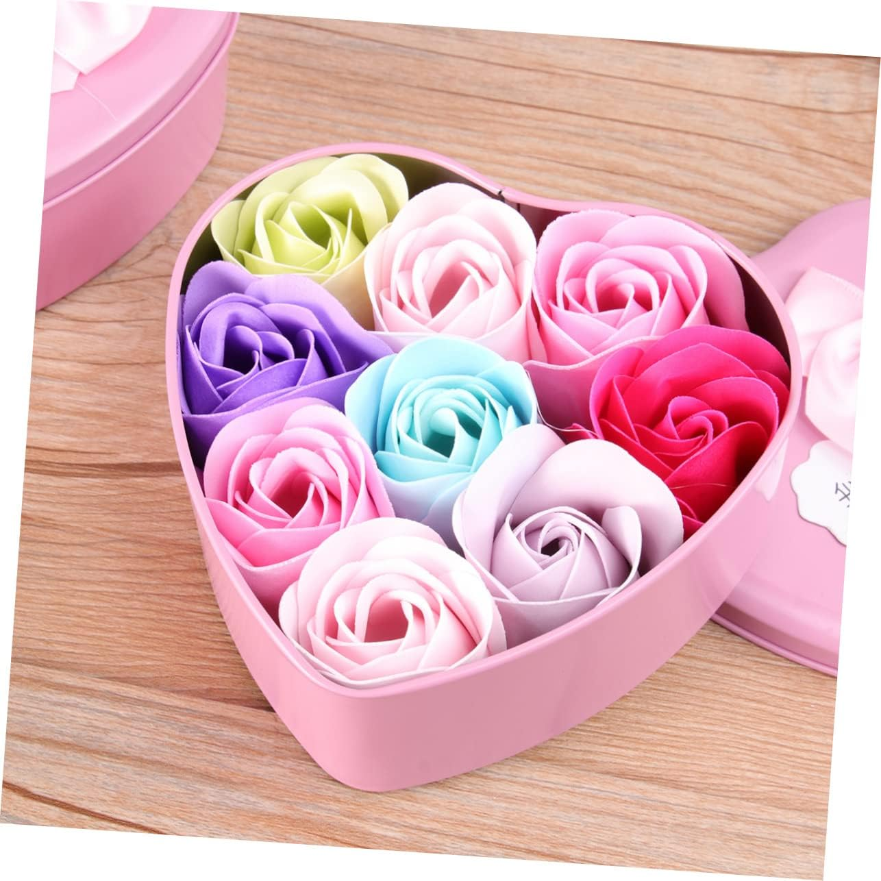 Flower Soap Heart Shaped Mother'S Day Set Pcs Natural Scented Soap for Women Creative Present for Mom or Girlfriend Random image number 2