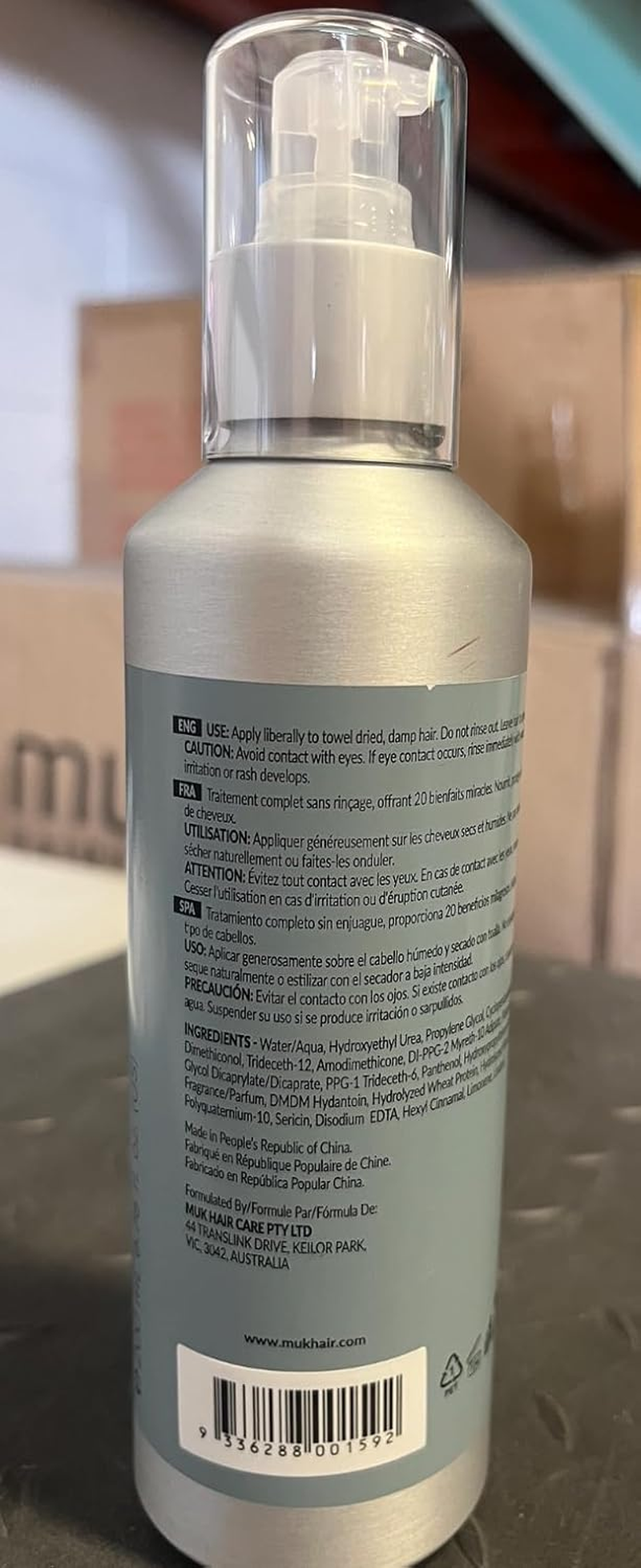 MUK. Head Muk 20 in 1 Miracle Hair Treatment. Leave in Hair Treatment for All Types, Nourishes, Protects, Smooths & Adds Shine, Reduces Frizz, Breakage & Drying Time, 200Ml image number 2