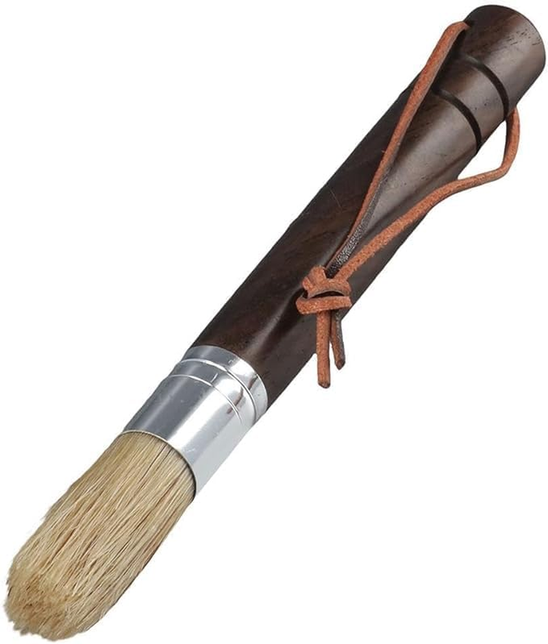 LALOCAPEYO Coffee Grinder Brush, Espresso Machine Cleaner with Wooden Handle & Natural Bristles, Barista-Designed for Home Kitchens, Cleans Coffee Accessories(Ebony)