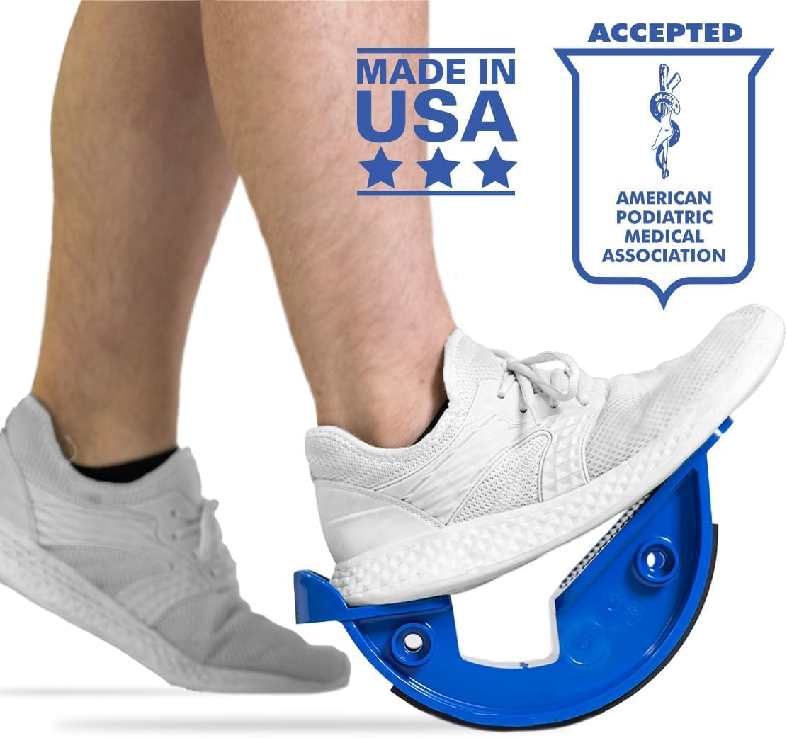 Prostretch "Blue" - the Original Calf Stretcher & Foot Rocker for Plantar Fasciitis, Achilles Tendonitis & Tight Calf Pain (Slip Resistant Bottom) image number 5