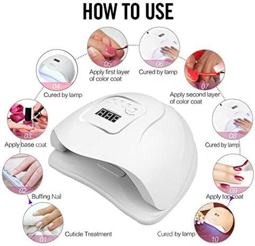 48W USB SUN FIVE UV Nail Lamp LED Light Gel Polish Dryer Curing Manicure Machine image number 6