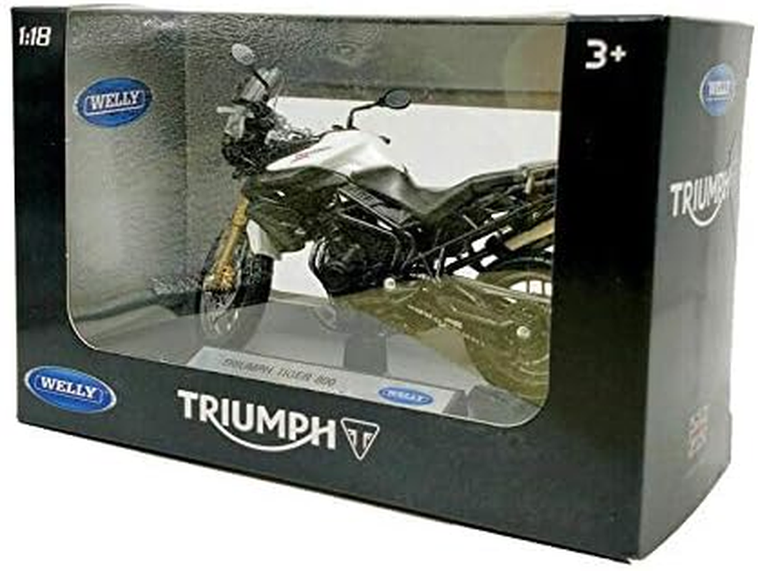 Welly 1:18 Triumph Tiger 800 Motorcycle Bike Model Toy New in Box