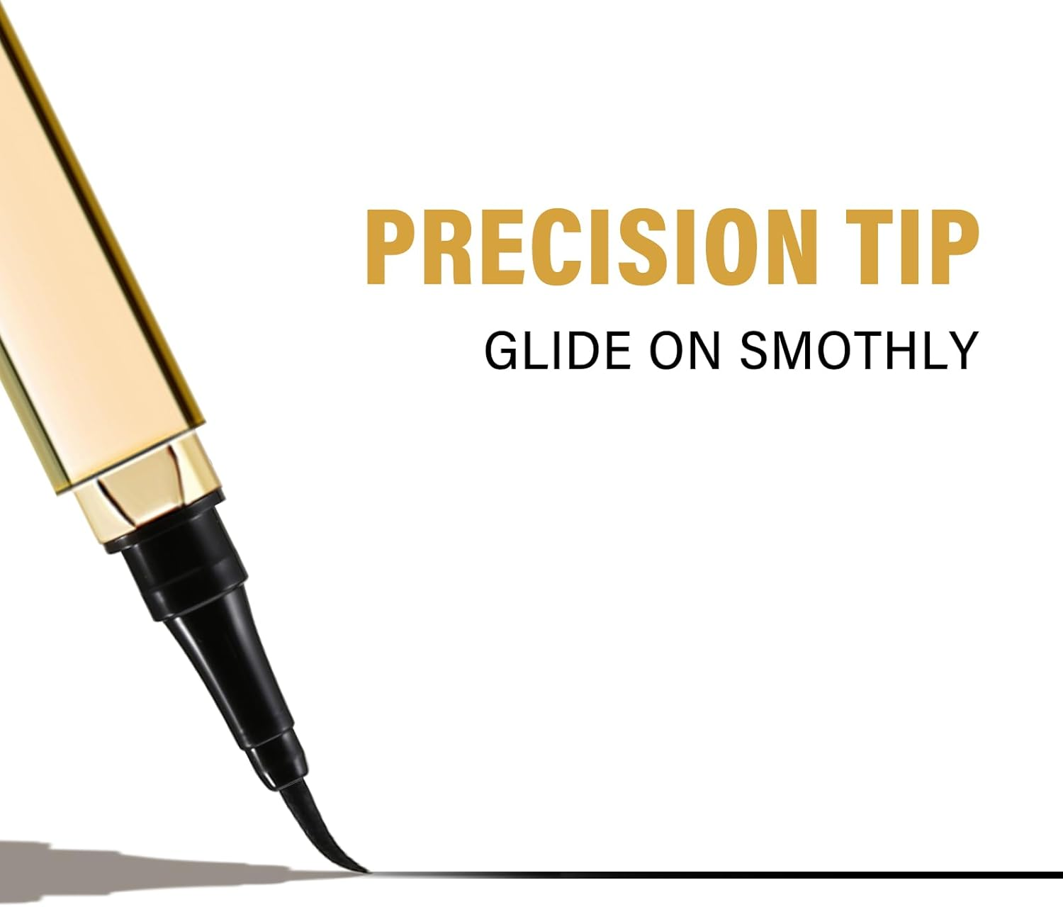 Boobeen Liquid Eyeliner, Waterproof Eyeliner Pen with Felt Tip, Liquid Ink Eye Liner Pen to Create Bold Eye Looks, Smooth Application, Black image number 4