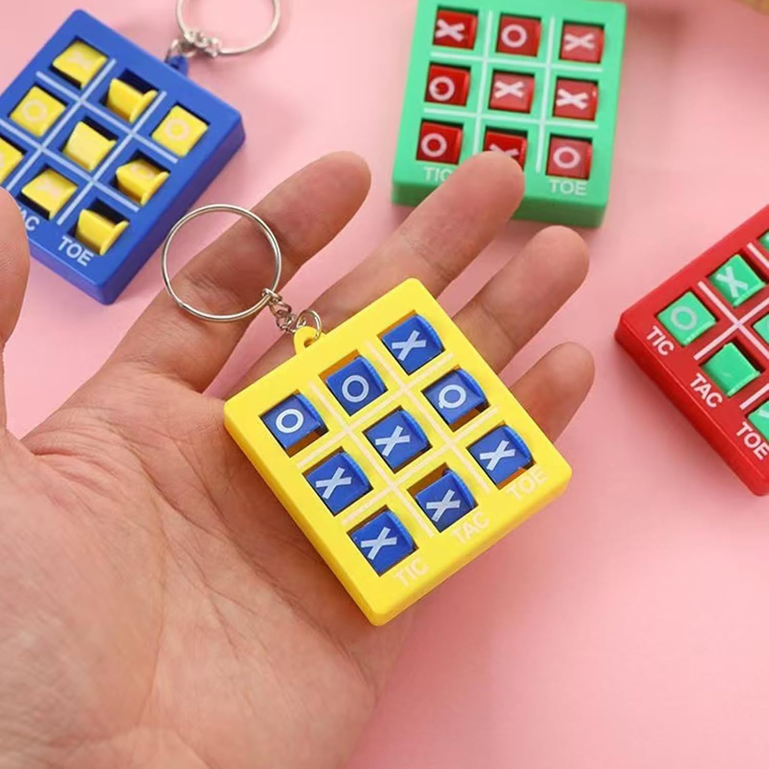 8Pack Keychain, Fun Puzzle Keyring,Key Ring, Educational Tool for Boys and Girls Suitable for Bag and Belt Birthday Parties