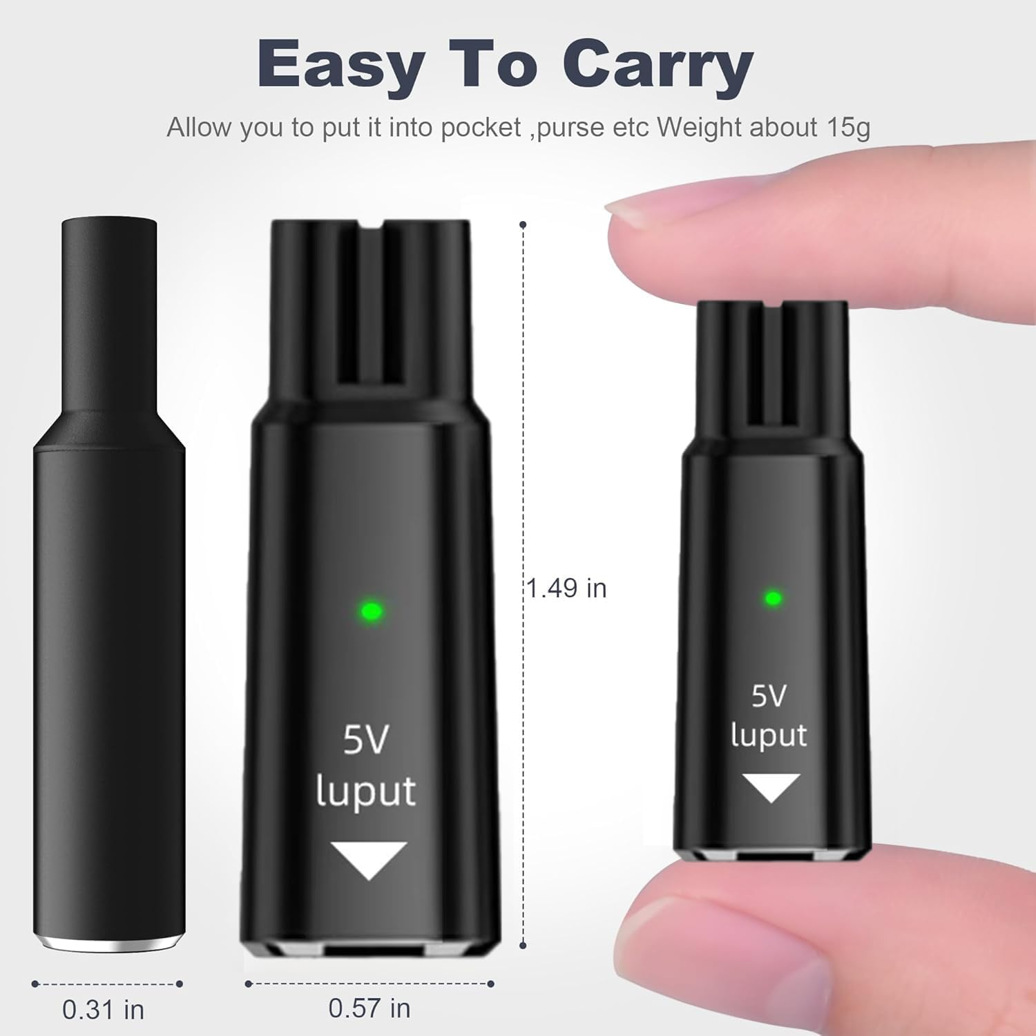 [2 Pack] T Tersely 5V Type C Shaver Adapter Charging Converter for Philips One Blade QP2724 QP2834, MG7910 MG5910 MG9510, 2000 2400 3600 Series Norelco, USB Cord for Philips Series 3000 5000 7000 9000 image number 5