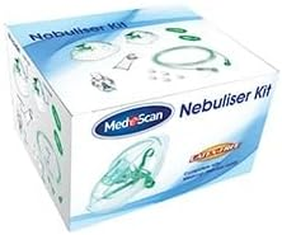 Medescan Nebuliser Accessory Kit &ndash; Complete Set with Adult & Child Masks, Mouthpiece, Tubing, Medicine Bowl & Filters, Universal Fit, Hygienic, Portable & Comfortable for Effective Treatment