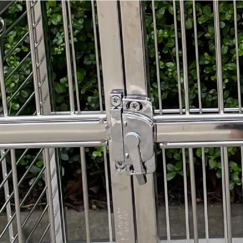 The Front Door Safe Lock of Stainless Steel Bird Cage Parrot Cage Access Part image number 1
