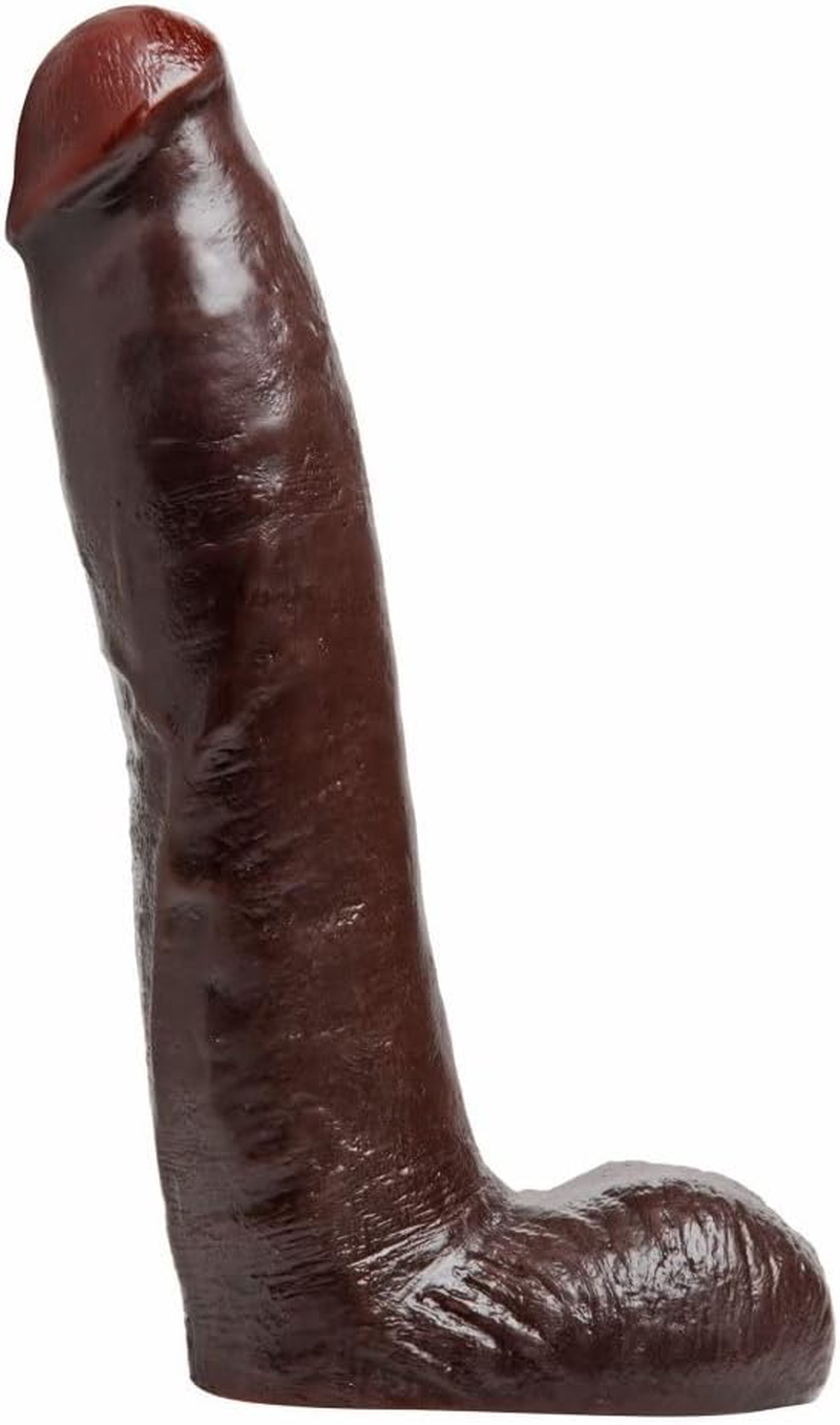Sexflesh Realistic Dildo, Chocolate, 8 Inch