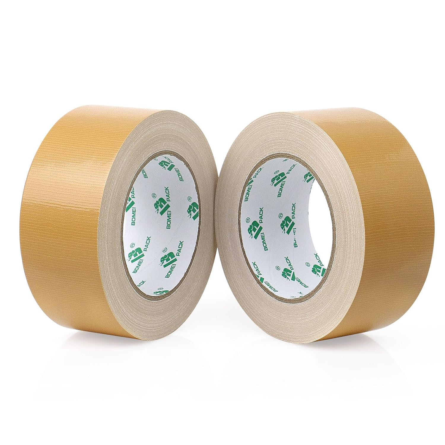 Heavy Duty Brown Duct Tape, Multi-Use Easy Tear Gaffer Waterproof Cloth Tape for Repairing, Maintenance and Industrial Use, 1.88 Inch X 32.8 Yards, 9 Mil Thick, 2 Roll, BOMEI PACK image number 4