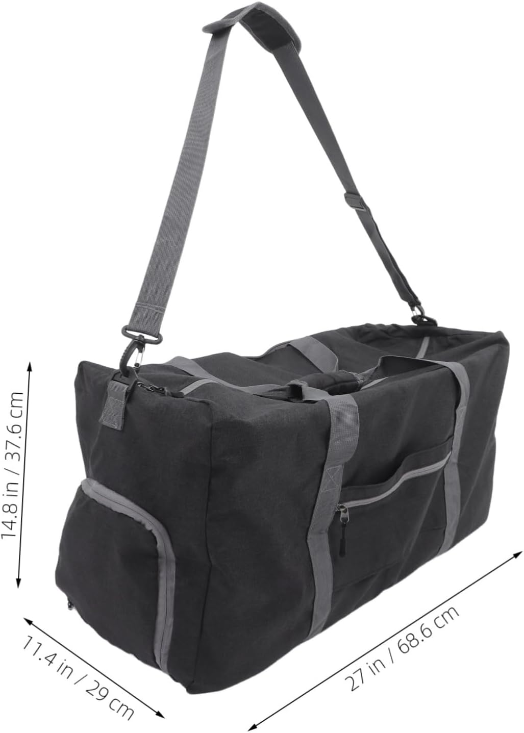 COMPUKAS Travel Tote Bag Collapsible Duffel Bag for Gym Overnight Airline Luggage Oxford Cloth Easy Folding Sturdy Lightweight image number 3