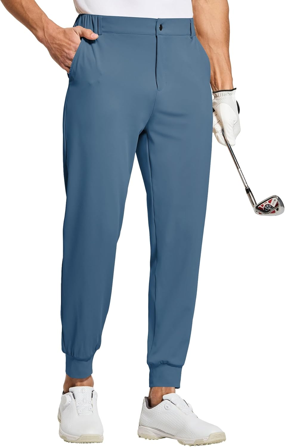 WILLIT Men'S Golf Joggers Pants Stretch Slim Fit Work Dress Pants Quick Dry Athletic Pants with Pockets
