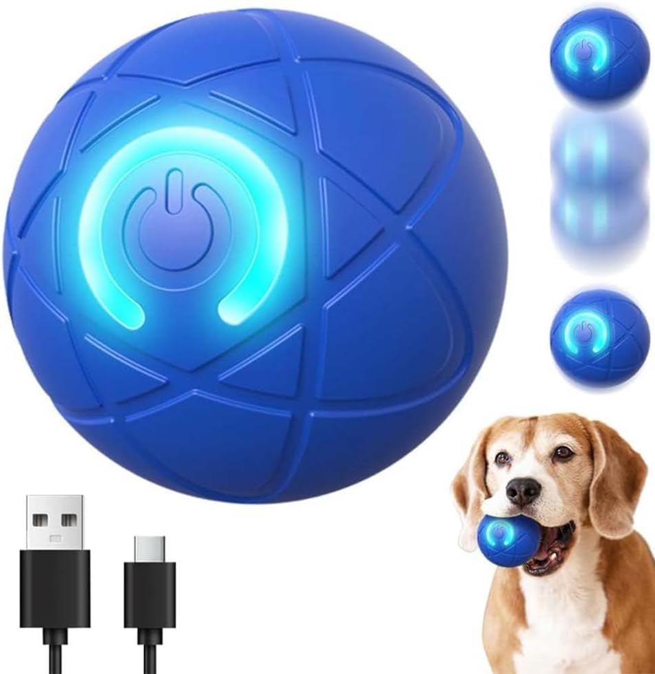 DWYYWSM Interactive Vibrating Dog Ball, Shaky Ball Toy Dogs, Automatic Moving Dog Toy Ball Smart USB image number 3