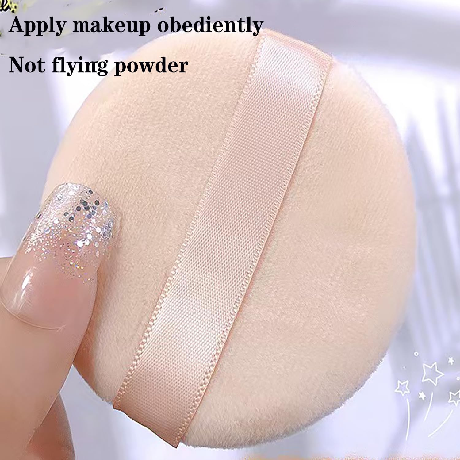 Loose Powder Puff round Shape 2 Pcs image number 2