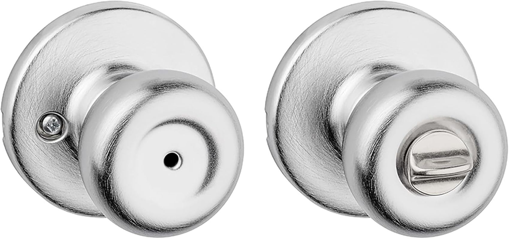 Kwikset 93001-927 Tylo Privacy Bed/Bath Knob in Satin Chrome