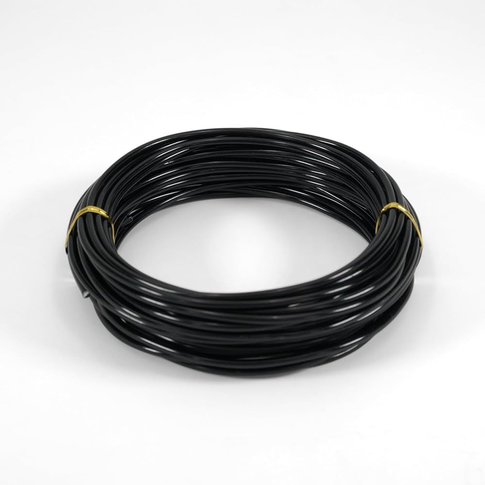 1 Pack Premium 3.0Mm Anodized Aluminum Bonsai Wire &ndash; Large 10M/32.8Ft Roll &ndash; Black, Durable & Flexible &ndash; Perfect for Bonsai & Plant Shaping, Tree Training, Sculpting & Crafting image number 2