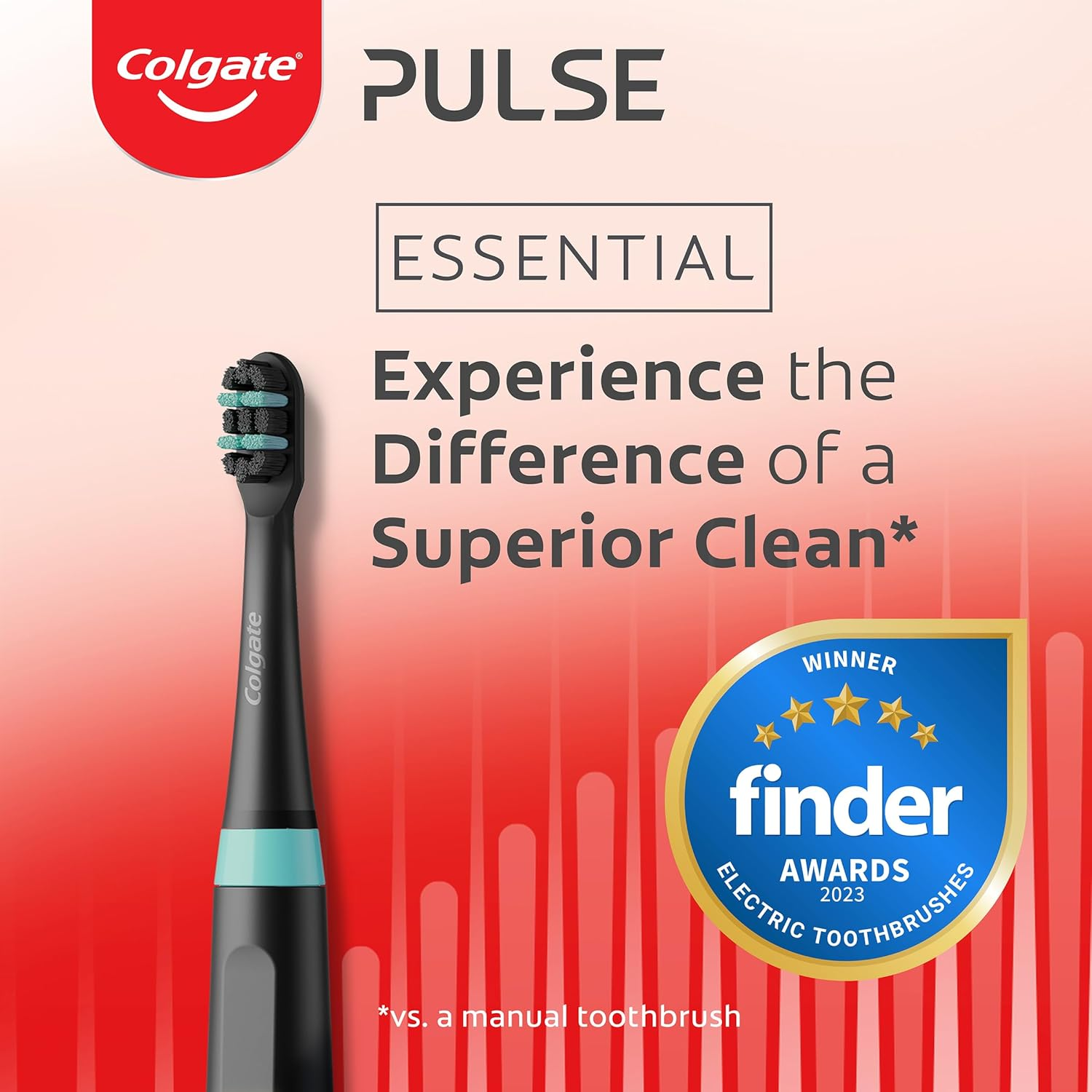 Colgate Pulse Essential Electric Toothbrush, 1 Pk, Deep Clean, Plaque Removal image number 2