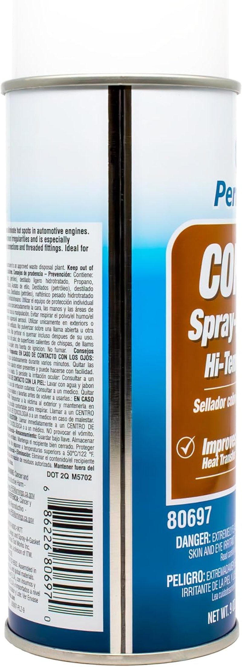 Permatex Copper Spray-A-Gasket High Temp Sealant, 255 Ml image number 5