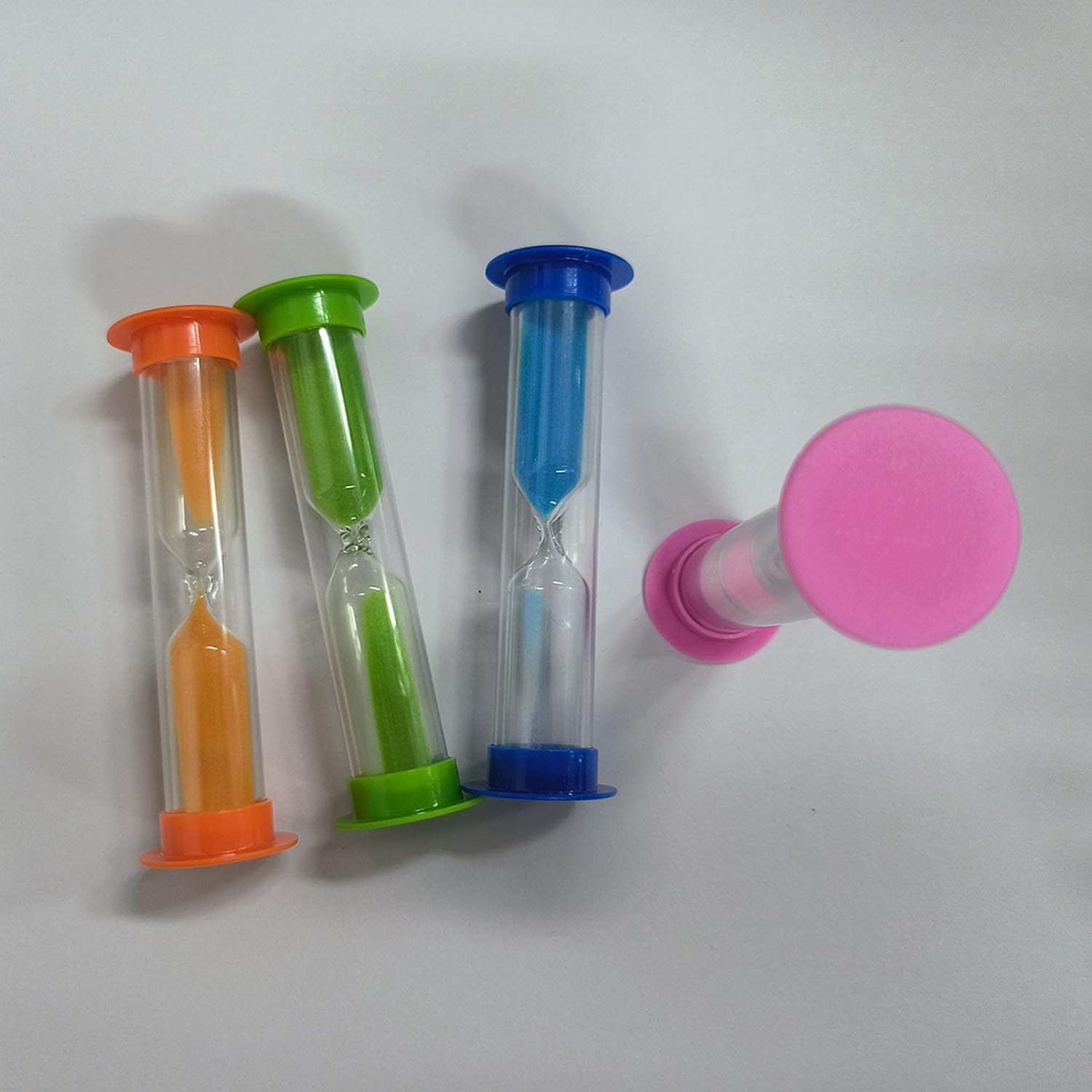 Hourglass Sand Timer 4Pcs, 2Mins Plastic Hourglass Timer, Colorful Hourglass Timer image number 3