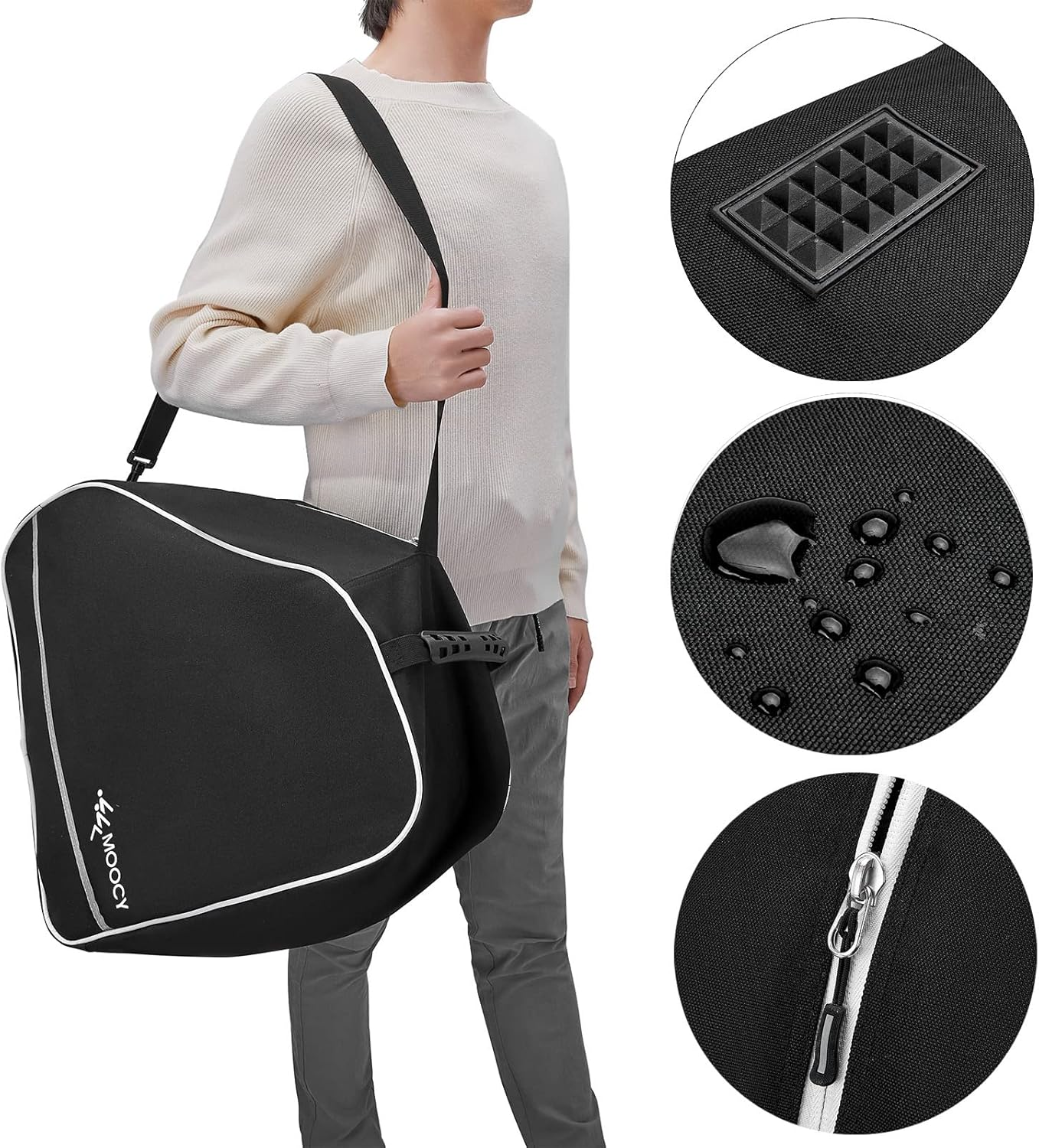 MOPHOEXII Ski Boot Bag-Waterproof Travel Boot Bag for Adult and Youth,Snowboard Boots Bag for Ski Helmets, Goggles, Gloves, Ski Apparel & Boot Storage image number 6