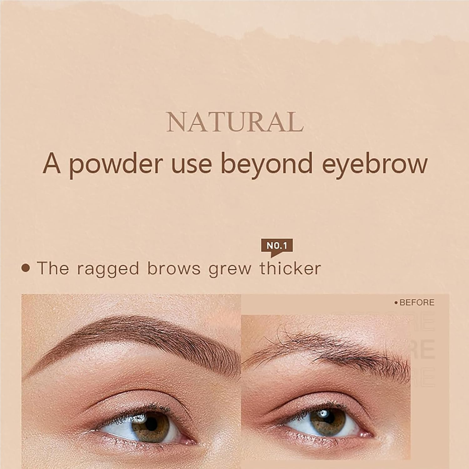 Brown and Medium Brown Eyebrow Stamp Stencil Kit with Dual-Color Eyebrow Stamp Pomade,20 Reusable Eyebrows Stencils, Brush, Razor, Waterproof Eye Brow Stamping and Shaping - Brown-Medium Brown image number 4