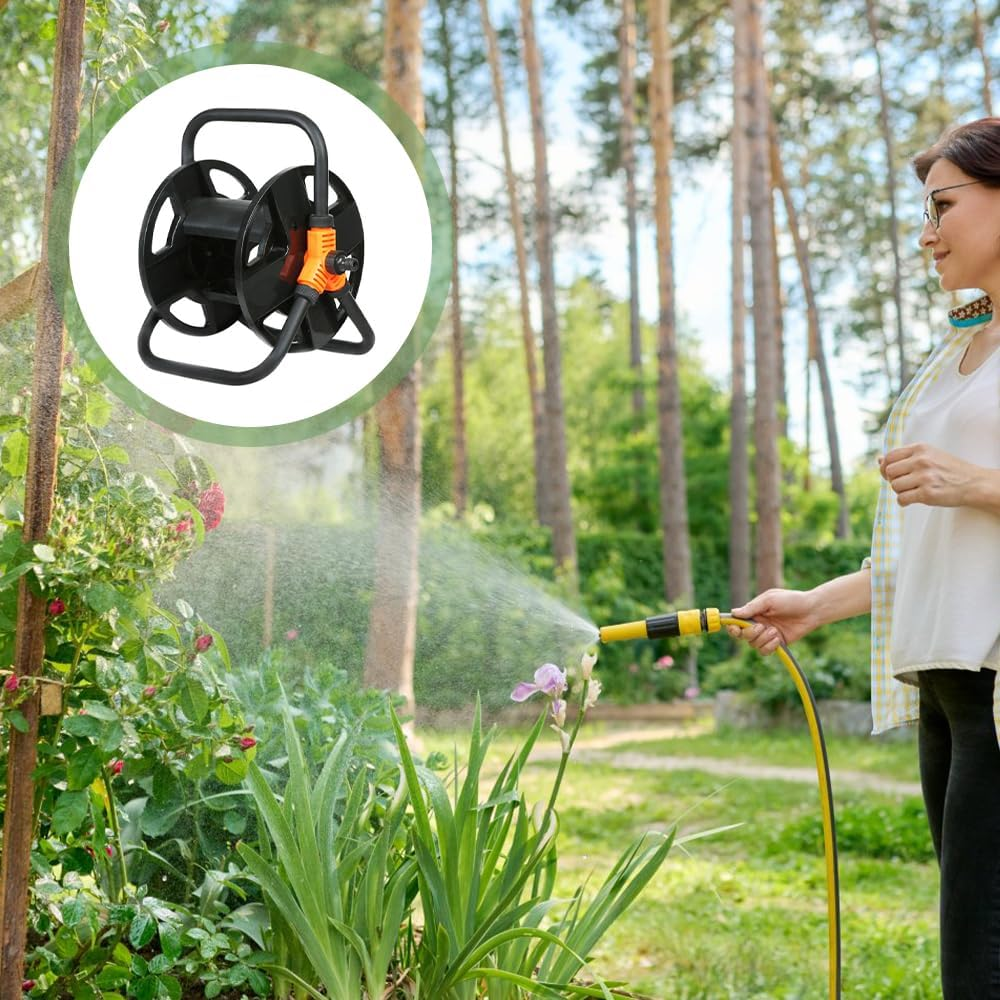 Water Pipe Storage Rack,Garden Hose Reel Cart,Hose Winding Storage Reel,Arm Hose Reel,For Garden Car Washing Watering for outside Garden Yard Lawn for Car Washing, Watering, Gardening