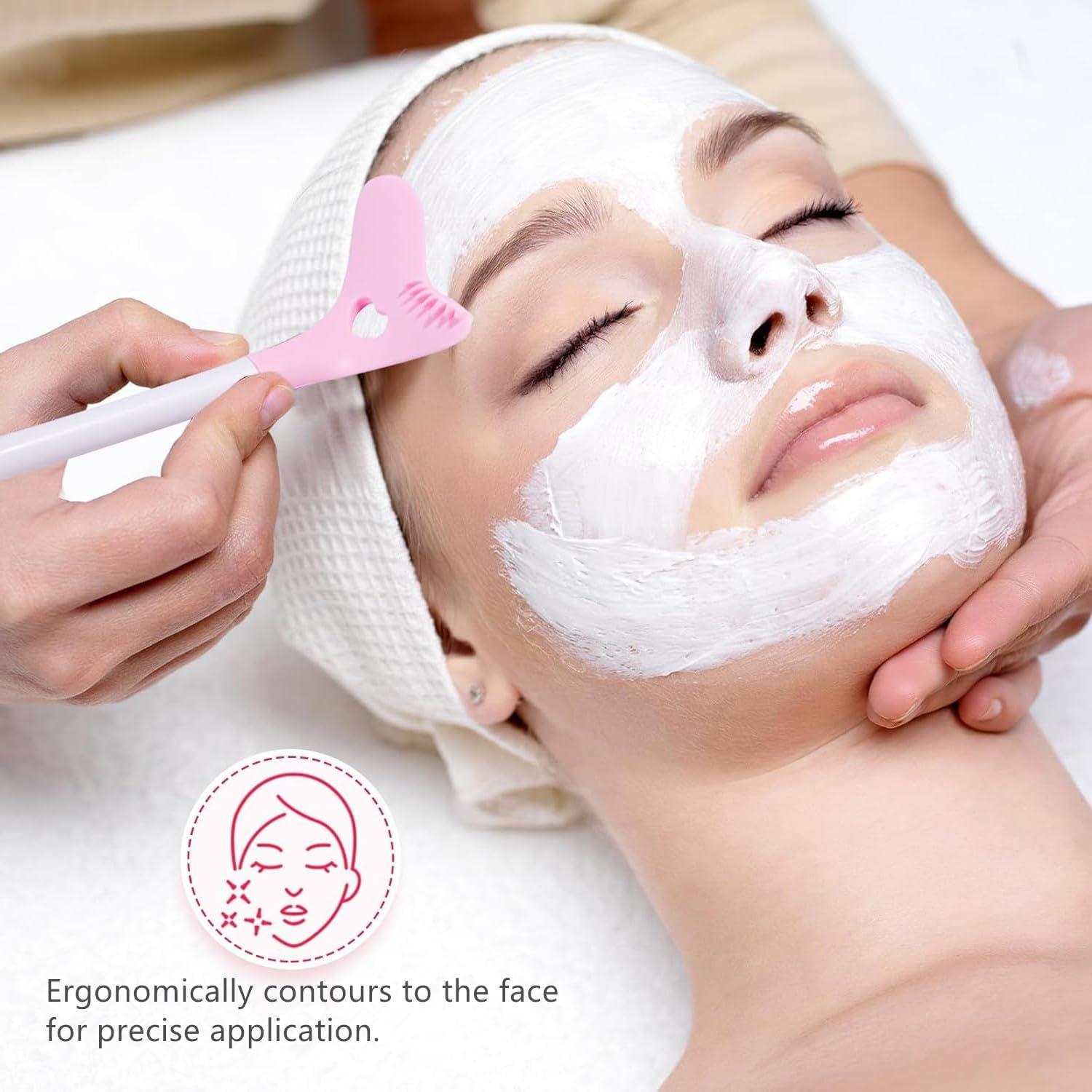 2 Packs Silicone Face Scrubber Exfoliator, Face Mask Brush Applicator, Facial Cleansing Brush, Pore Cleaning Brush, Pore Scrubber for Face image number 6