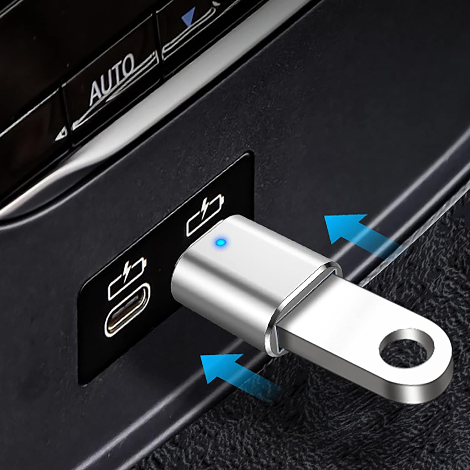 5Pack USB C to USB Adapter 3.1 Gen 2, Tunghey 10Gbps USB to USB C Adapter, USB-C Male to USB 3.0 a Female USB 3.2 Type C OTG Converter for Mac-Book Pro Laptop PC Silver image number 1