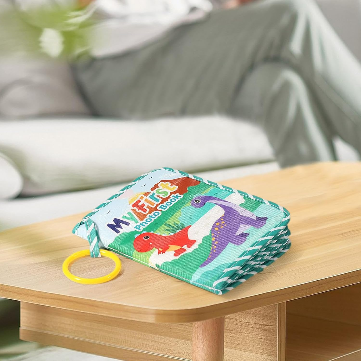 Baby First Photo Book - Keepsake with Mirror | Toddler First Family Album - for Cribs Bedtime Bedroom Holiday Strollers Home Travel Sleep Pregnancy Girls Boys Parents image number 5