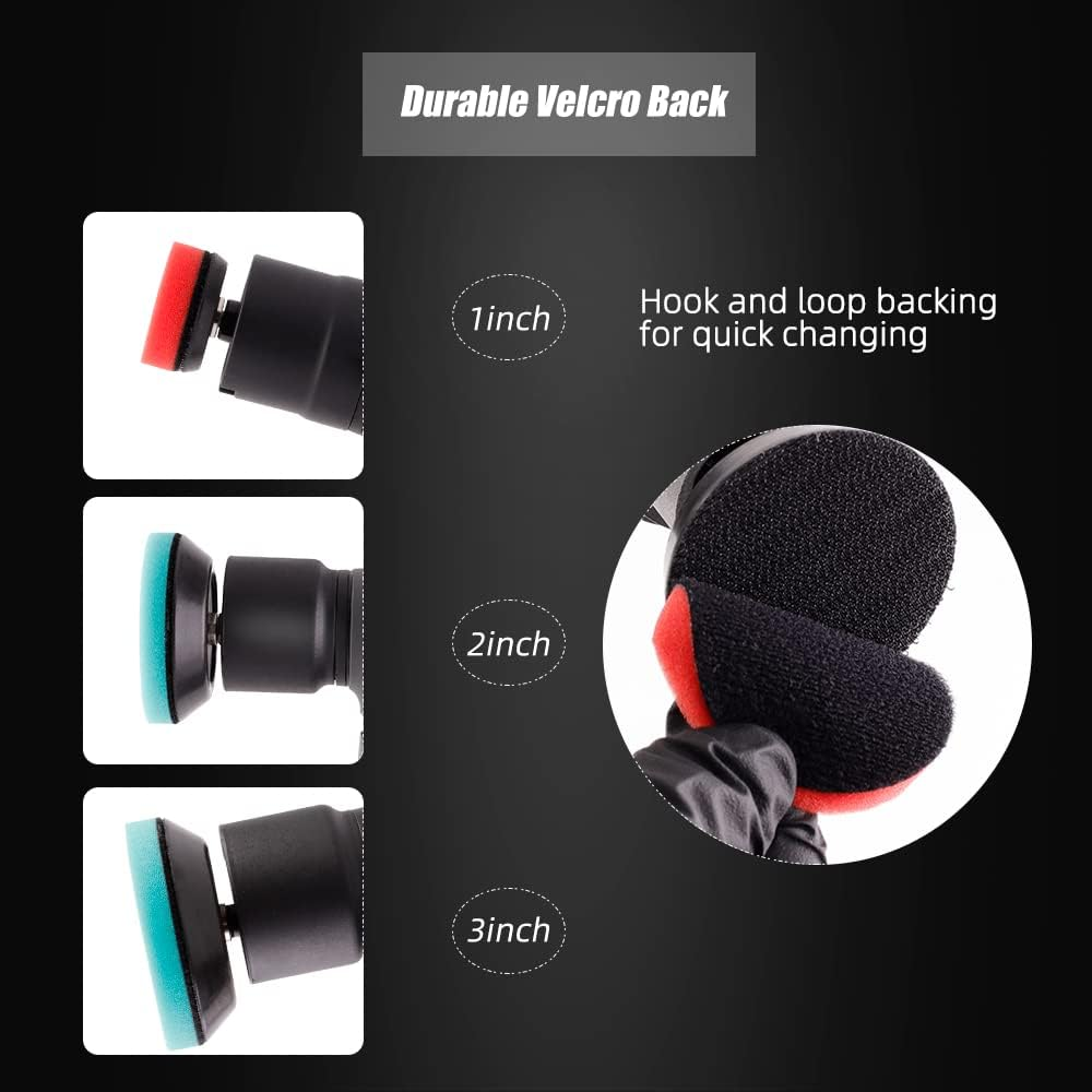 Battery Polishing Machine, Angle Polisher, SPTA 12 V Mini Battery Ezenter Polishing Machine Polisher with Battery Polisher 25 Mm/50 Mm/80 Mm Polishing Pad/Polishing Sponge/Wool Disc, for Polishing Car image number 6