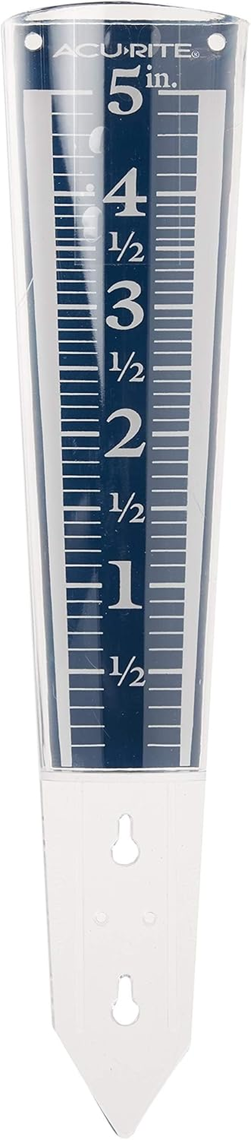 Vervesourced 5" Capacity Easy-To-Read Magnifying Rain Gauge, Acrylic (00850A3) image number 6