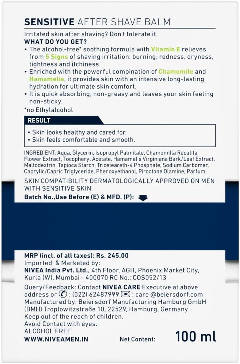 Nivea for Men Sensitive after Shave Balm - 100 Ml image number 3