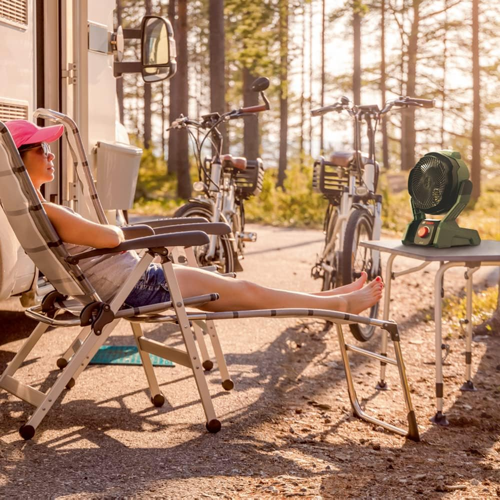 Bosch 18V Cordless Portable Fan without Battery, Variable Speed, Powerful, Adjustable Head, Quiet, for DIY, Camping and More, Air Flow Volume: 1,000 M&sup3;/H (Universalfan 18V-1000). Made in Europe image number 6