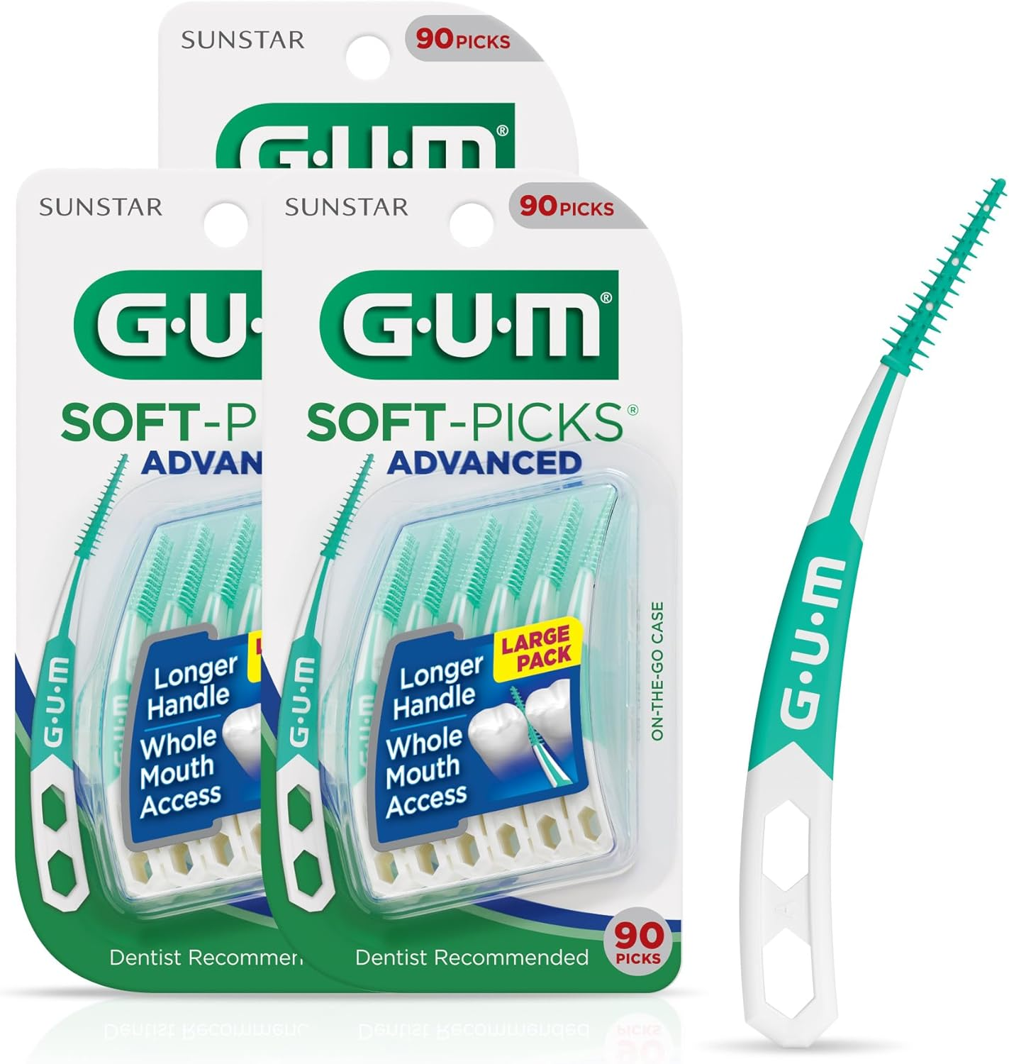 Sunstar 650R Gum Advanced Soft-Picks Great Size 1 Pack (270 Count Total) image number 3