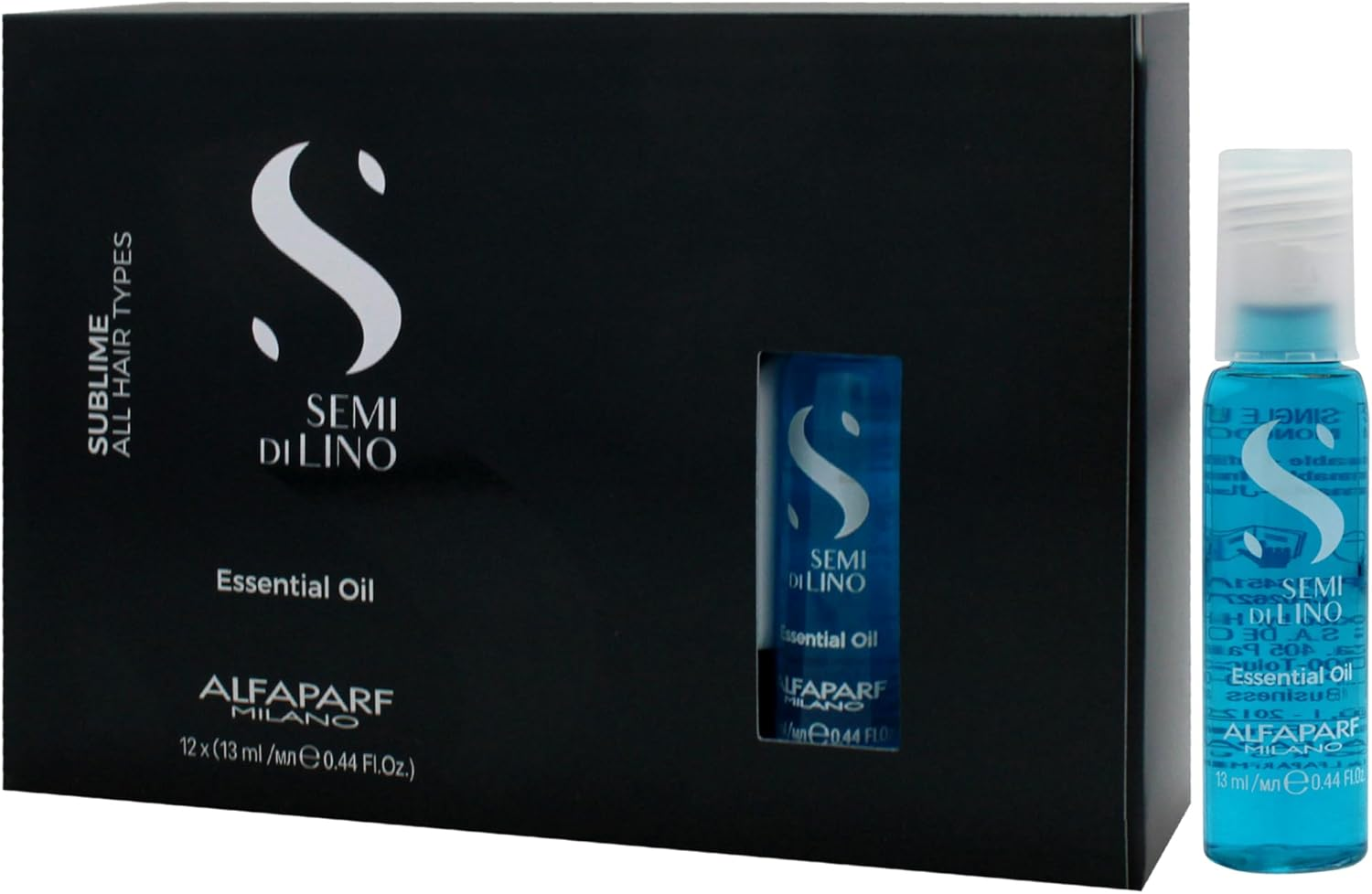 Alfaparf Milano Semi Di Lino Sublime Essential Oil - Enriched with Flaxseed Extract and Fatty Acids - Citrus Floral Fragrance - 12 X 0.44 Oz image number 5