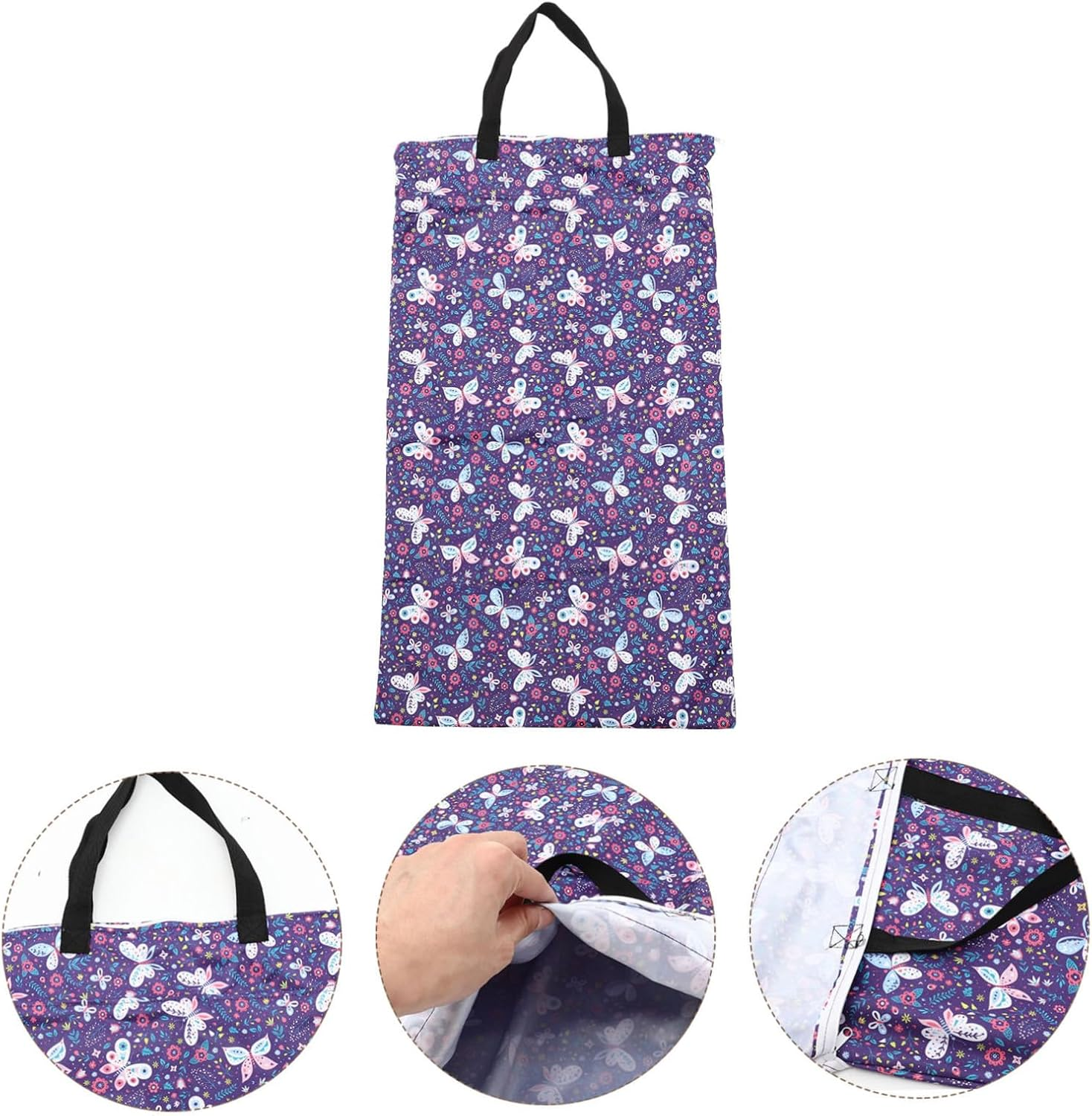 Diaper Bag Hanging Diaper Pouch for Travel Zipper for Newborn Essentials image number 6