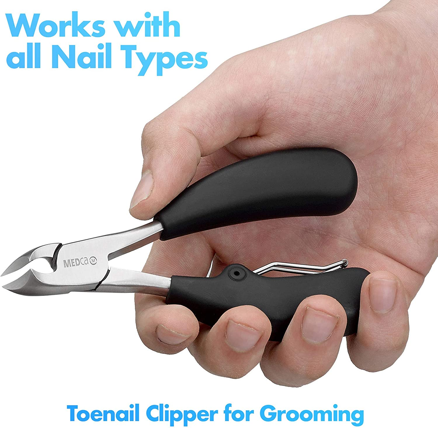 Precision Toenail Clipper Tool - Premium Ingrown Toenail Cuticle Remover Trimmer and Thick Toenails Nipper, Surgical Grade Stainless Steel Nail Foot Treatment for Grooming Nail Care, Pedicure Tools image number 5