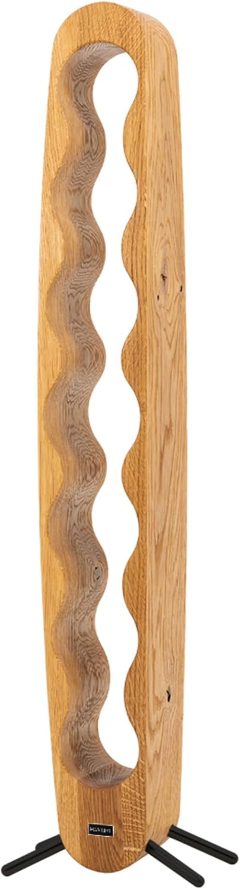 Max Levi&reg; Provence Rustic Brushed Oak - Wine Rack (Black Legs) image number 4