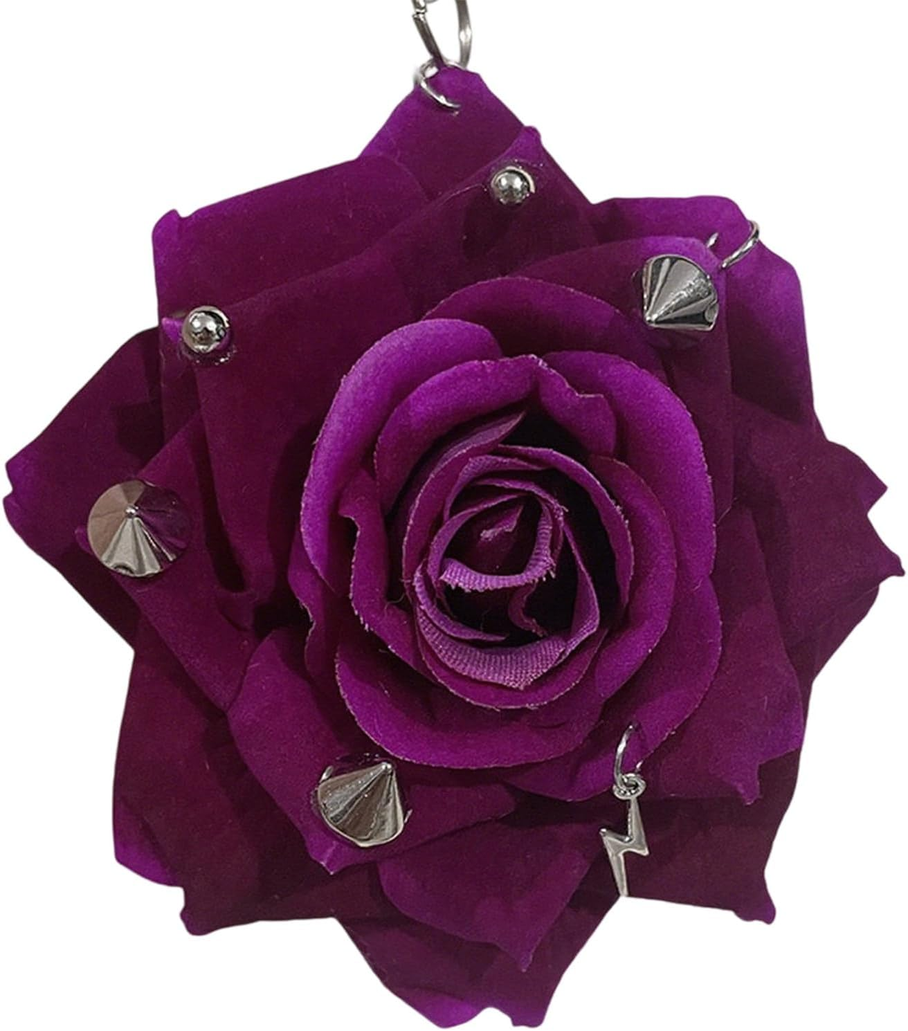 Studded Flower Keychain for Women