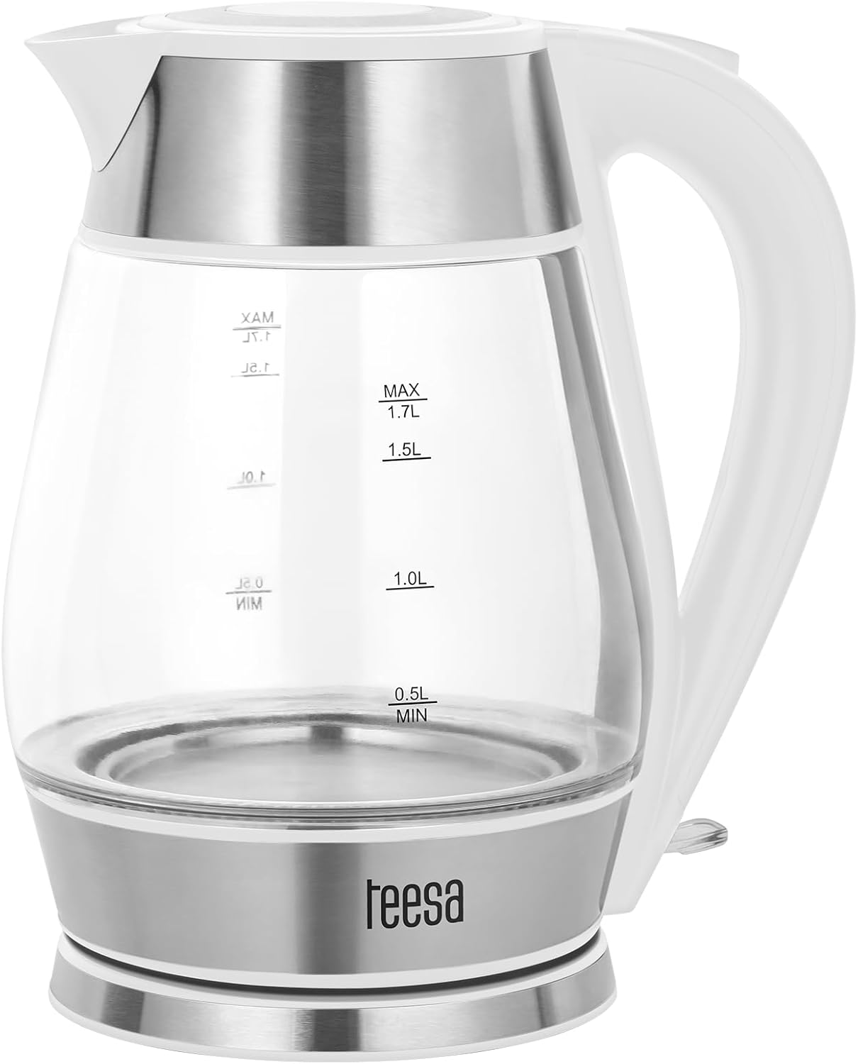 Teesa TSA1512W Wireless Kettle 1.7 L Glass Lighting in Working Time White image number 4