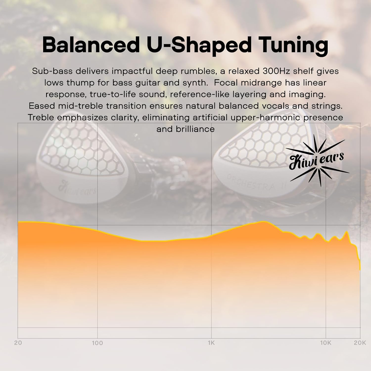 Linsoul Kiwi Ears Orchestra II 10BA Professional In-Ear Monitor, Hifi Wired IEM Earbuds with Superlative Tonal Balance, Handcrafts Shell for All Individuals and Music Genres (Silver)