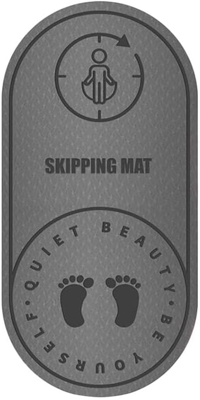 AIMALL Jump Rope Mat, 49.6X23.6 Inch Eco-Friendly TPE Soundproof and Shock Absorbing Mat for Indoor Yoga and Fitness Activities