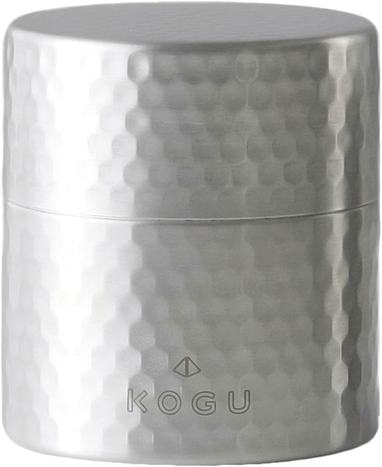 KOGU 43976 Shimomura Tea Caddy (Made in Japan), Dishwasher Safe, Inner Lid, Good Seal, Light Blocking, Keeps Freshness, Hammered Pattern, 3.5 Oz (100 G), Stainless Steel, Simple Tea, Food Storage image number 3