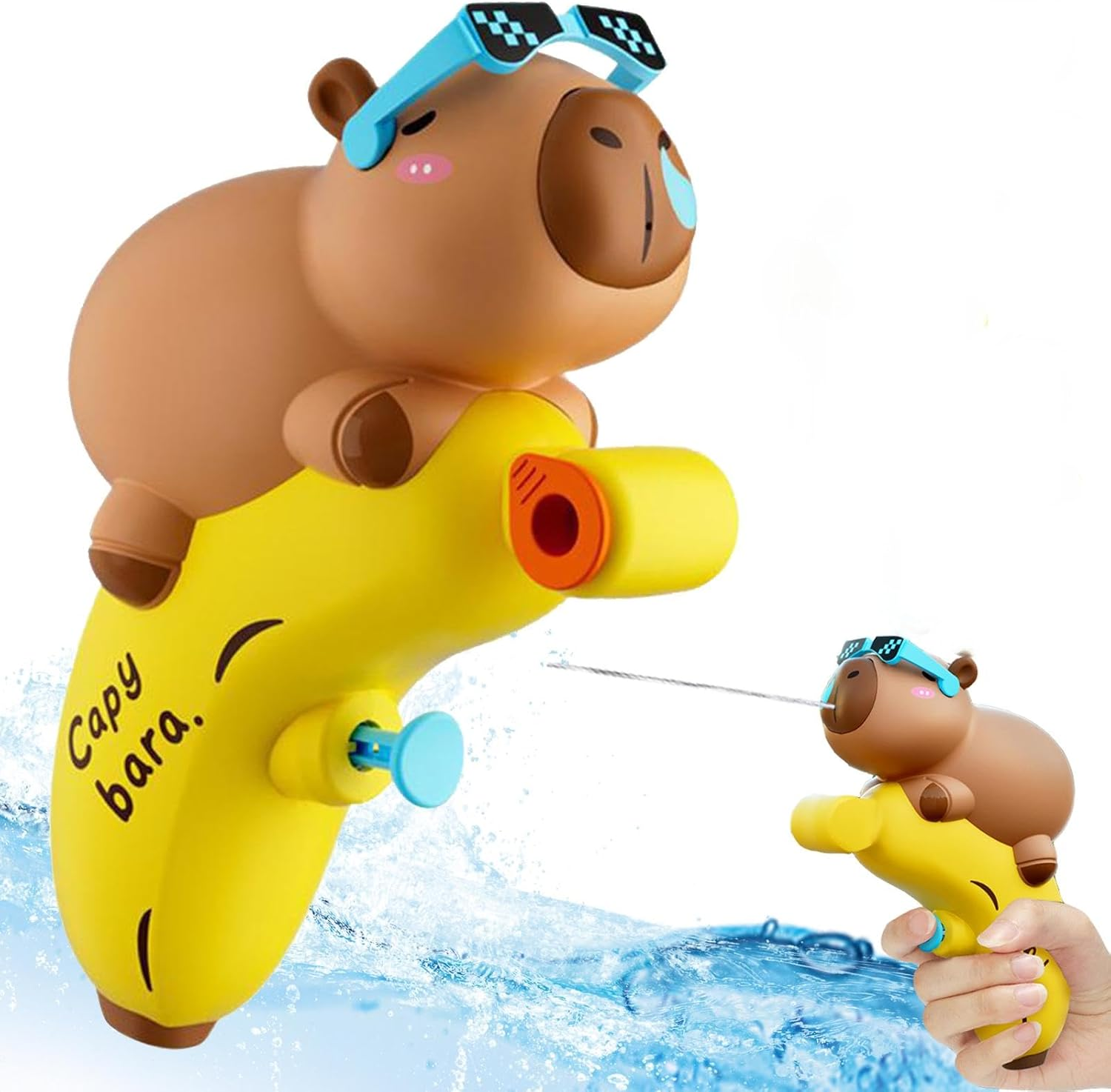 Capybara Water Fight Toy, Water Spray Gun, Summer Perfect Toy for Sports, Pools, Beaches and Outdoor Water Fights, Pack of 4 image number 4