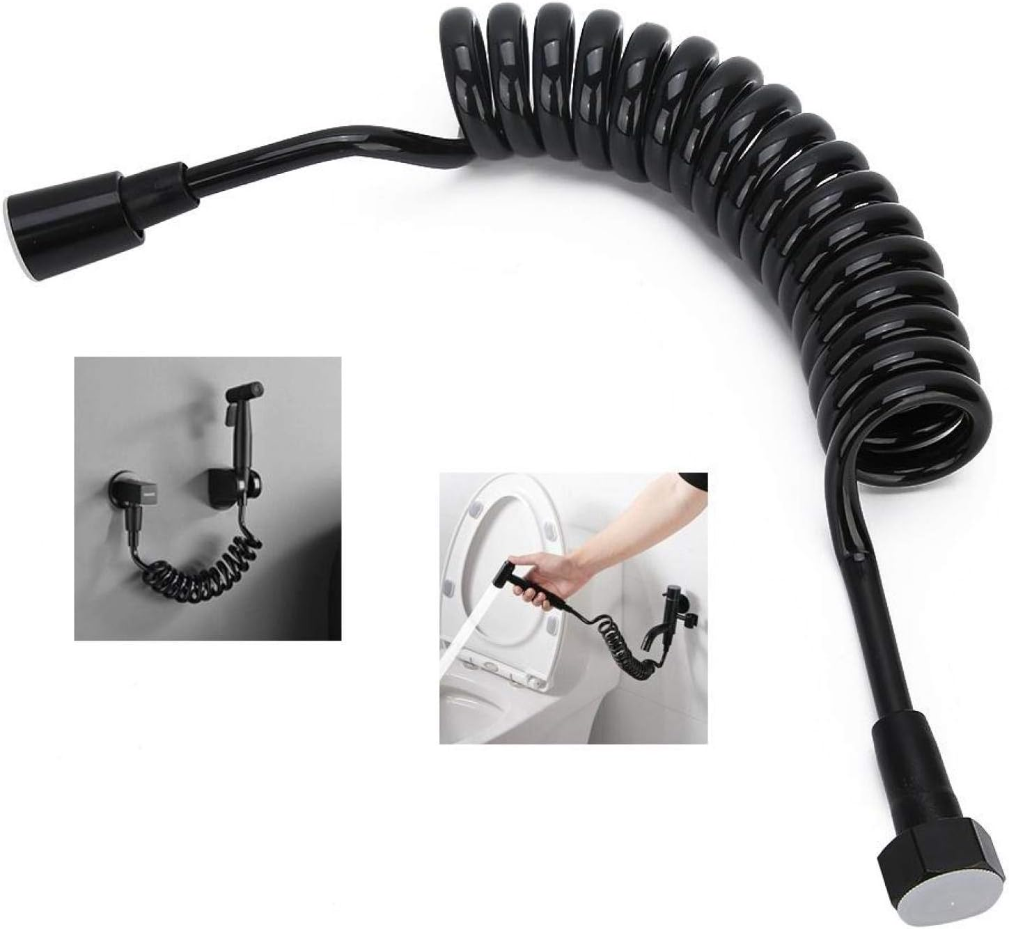 Shower Hose with Copper Cap - PU and Copper Bidet Hose for Bathroom image number 2