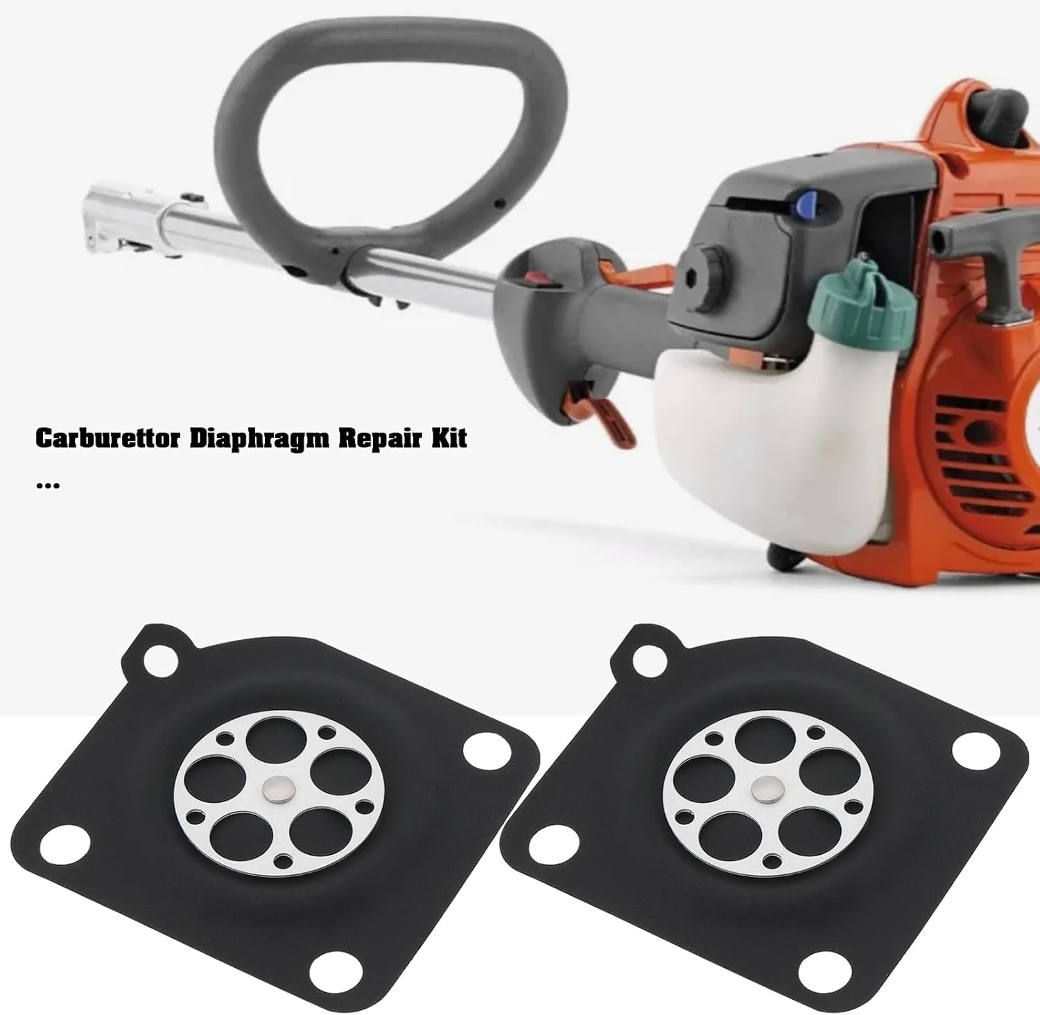 Emsea 2Set Trimmer Carburetor Diaphragm Repair Kit 545081848 Carburettor Gasket Kit 545130001 Compatible with Husqvarna 125R 128R 124C 128 CD LDX DJX 128LD 128RJ Trimmer image number 2