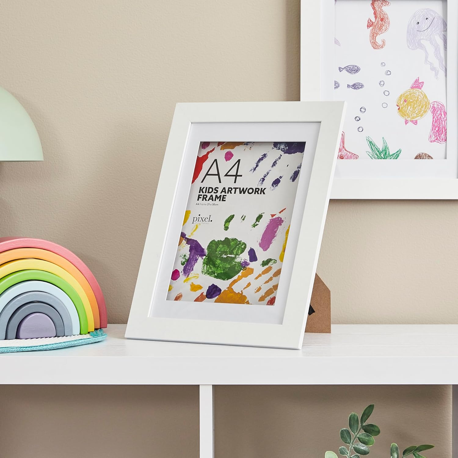 Cooper & Co. Set of 2 A4 DIY Kids Art Frame White image number 6