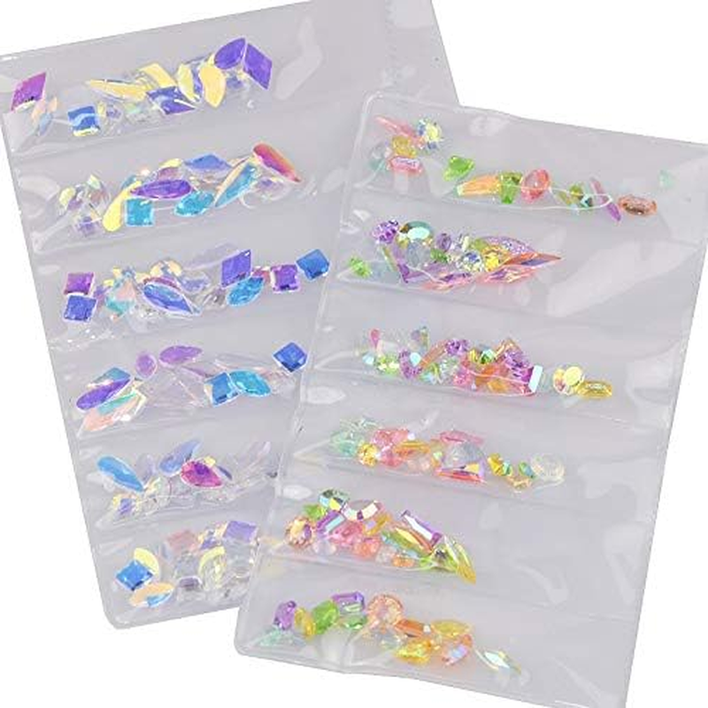 1 Pack Mixed AB Glass Nail Rhinestones Manicure Tool Nails Art Decorations Zhengpingpai image number 1